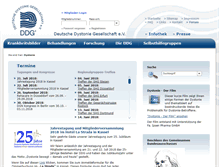Tablet Screenshot of dystonie.de